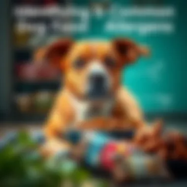 Identifying Common Dog Food Allergens Visual representation of common allergens in dog food