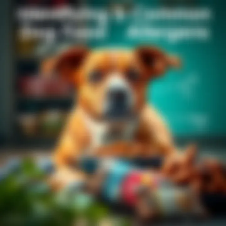 Identifying Common Dog Food Allergens Visual representation of common allergens in dog food