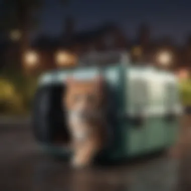 Safety and Security on the Go Compact Cat Carrier with Secure Locking Mechanism