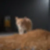 Variety of cat litter types on display