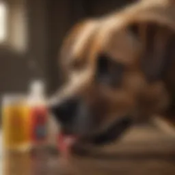 Dog wound cleaning supplies