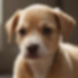 Puppy with acne prone skin