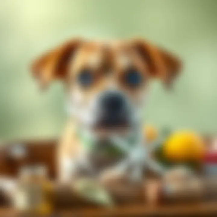 Natural ingredients commonly found in flea bath treatments for dogs.