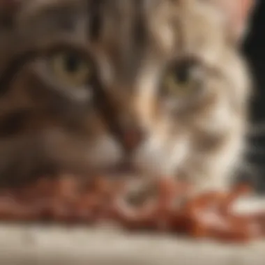 Different Types of Worms Affecting Cats Illustration of various cat worm types