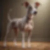 Graceful Italian Greyhound in a playful stance