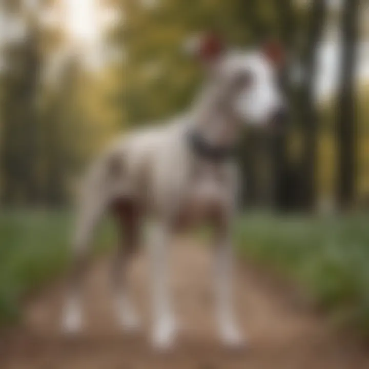 Italian Greyhound showcasing its sleek physique during a walk