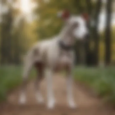 Sleek Physique of Italian Greyhound Italian Greyhound showcasing its sleek physique during a walk