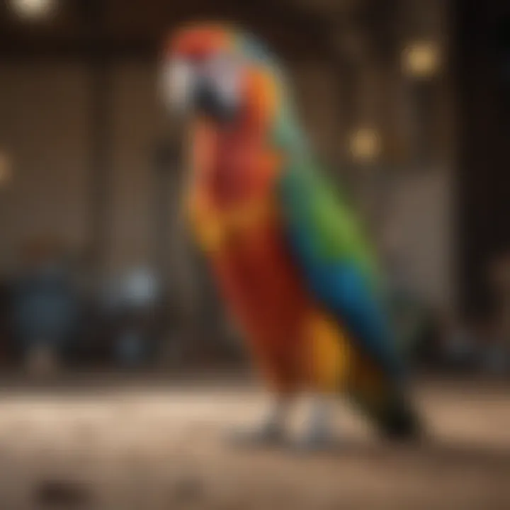 Conyard Parrot displaying vibrant plumage colors