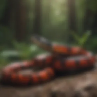Sleek Eastern Coral Snake in Northern Virginia
