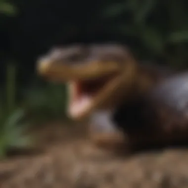 Sinister Eastern Cottonmouth Snake in Northern Virginia