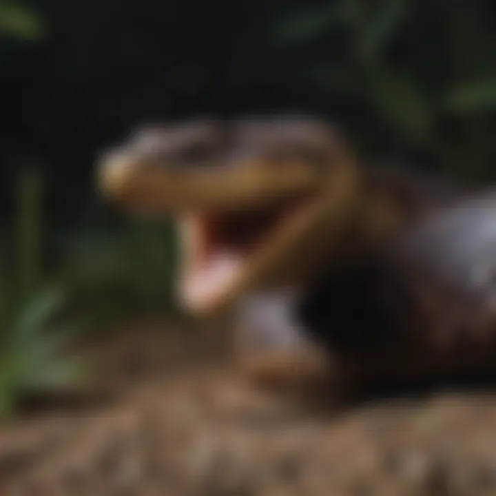Sinister Eastern Cottonmouth Snake in Northern Virginia