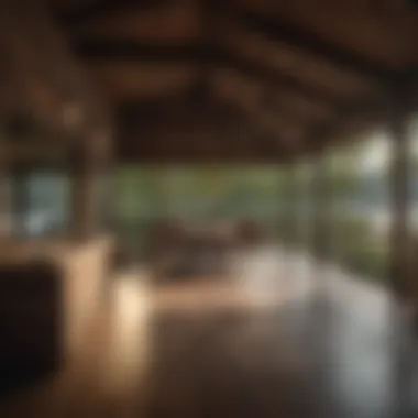 Cozy Lakeside Deck at Lake Jordan Alabama Cabin