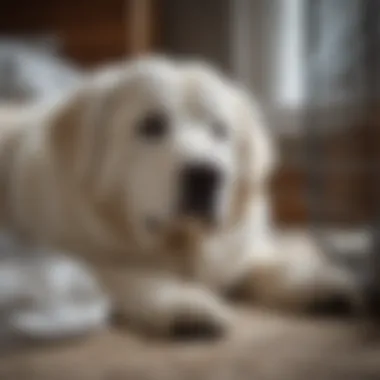 Luxurious Comfort for Great Pyrenees Comfortable bedding in a dog crate