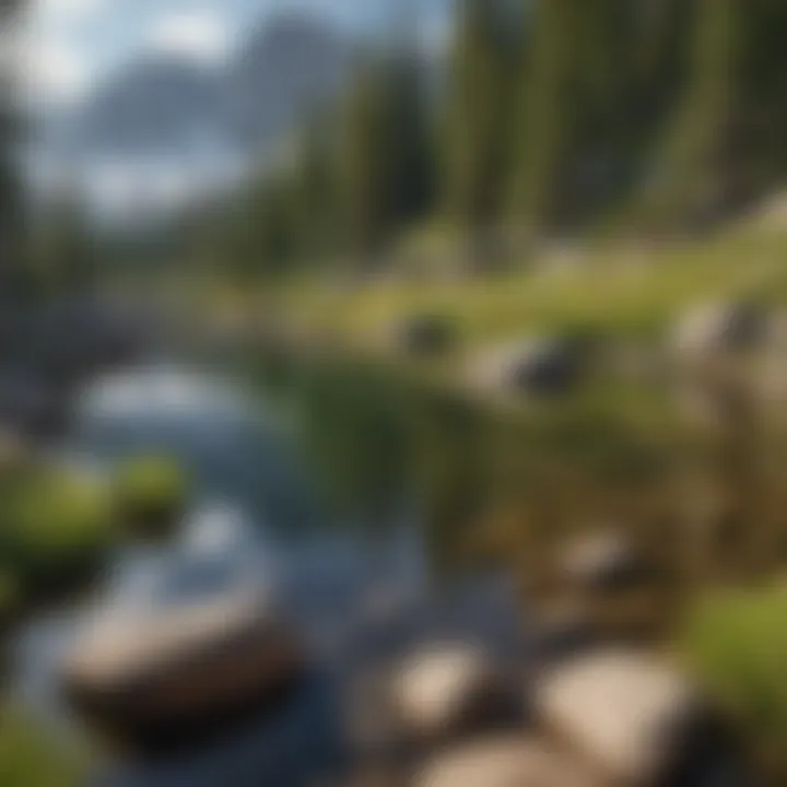 Crystal-clear alpine lakes reflecting the surrounding peaks in Colorado's federal parks