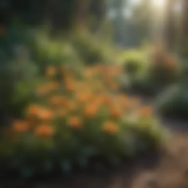 Vibrant Perennial Flowers in Sunlight Vibrant perennial flowers thriving in full sunlight