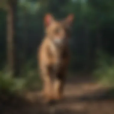 Curious Bengal Cat Exploring Its Surroundings