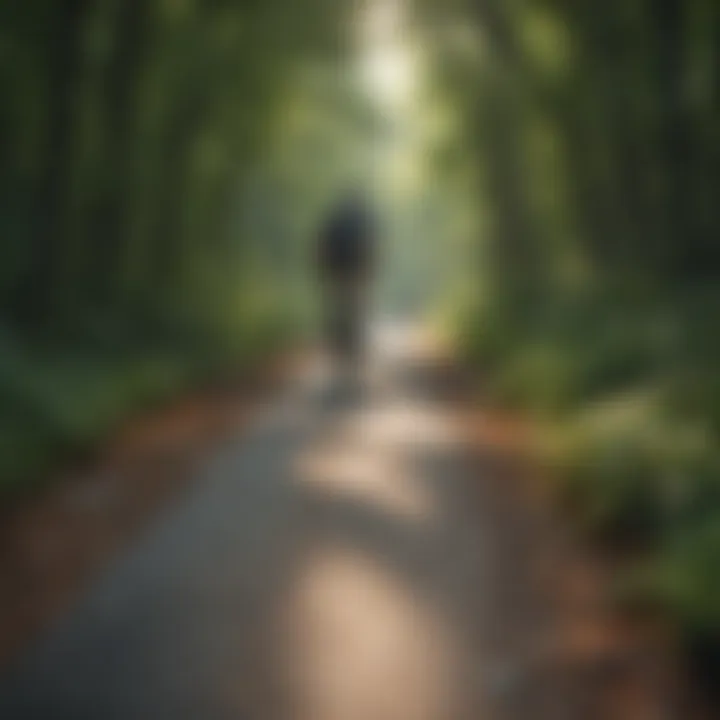 Cyclist enjoying a challenging path in Wisconsin