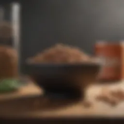 Balanced dog food in a bowl