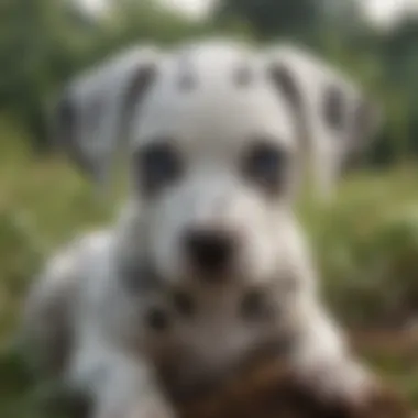 Dalmatian puppy showcasing its endearing personality and playful nature