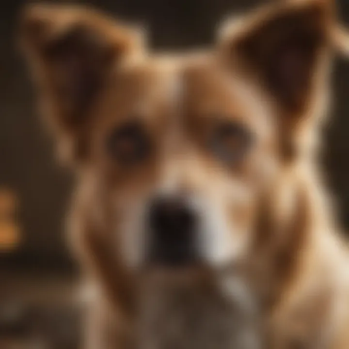 Healthy dog after successful tick removal