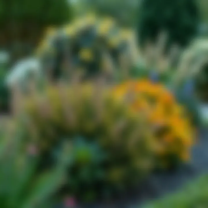 Thoughtful Landscape Design with Deer Resistant Plants A well-designed landscape featuring various deer resistant plants