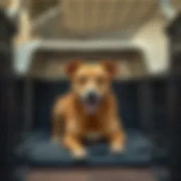 A well-sized crate for a medium-sized dog