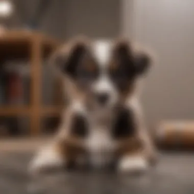 Measuring a puppy for the perfect crate fit