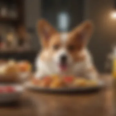 Health Issues Related to Corgi Diet A diagram illustrating common health issues in Corgis related to diet