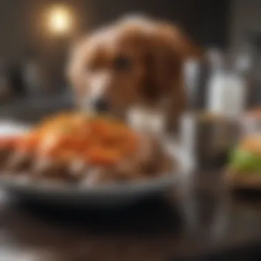 Preparing a Raw Food Meal for Dogs Raw food meal preparation
