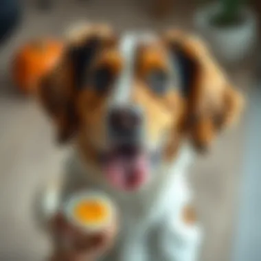 Healthy Dog Enjoying a Balanced Diet Healthy dog eating a balanced diet