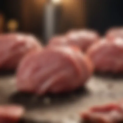 A selection of high-quality raw meats suitable for puppies.
