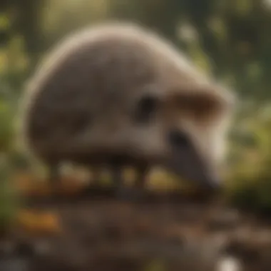 Hedgehog Foraging for Insects A hedgehog foraging for insects in a natural habitat