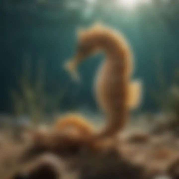 A diverse range of prey consumed by seahorses, including zooplankton.
