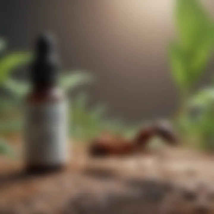 Ants discouraged by peppermint oil