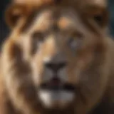 A majestic lion representing courage and leadership