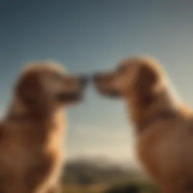 A dog exhibiting joy while interacting with its owner, illustrating the bond between species.