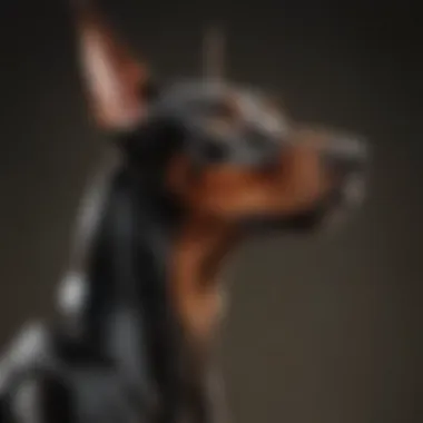 Elegant Doberman Pinscher showcasing its graceful demeanor