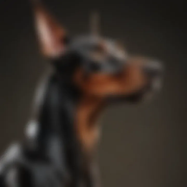 Elegant Doberman Pinscher showcasing its graceful demeanor
