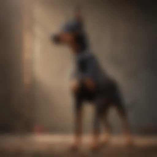 Majestic Doberman Pinscher standing proudly