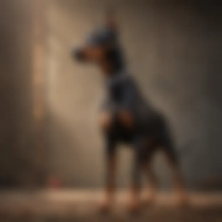 Majestic Doberman Pinscher standing proudly