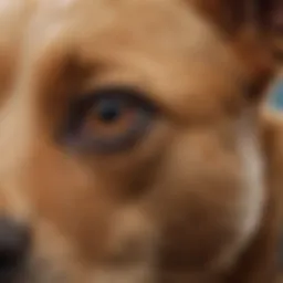 Visual representation of mite infestation in a dog's ear