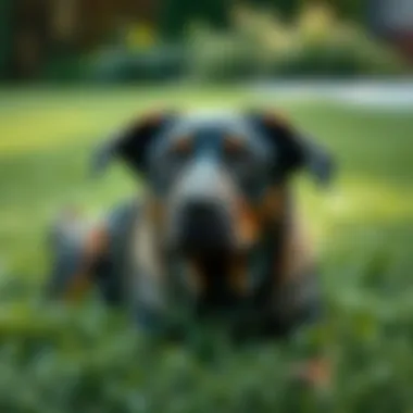Lawn Care from a Canine Perspective Dog observing lawn care