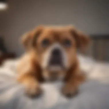 Dog with aging issues peeing on bed