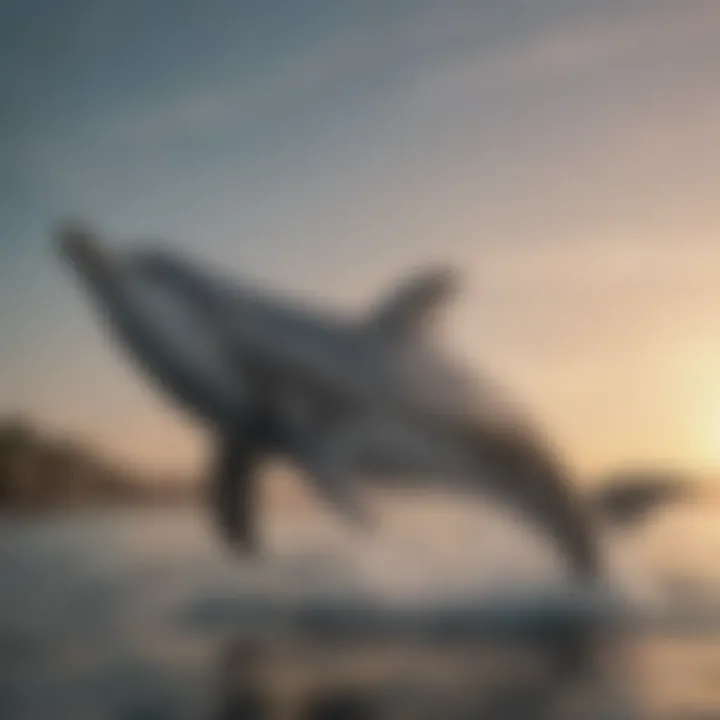 Majestic Dolphin leaping out of water