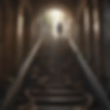 Dreamer Ascending Stairway With Serpent Guides Dreamer Ascending Stairway With Serpent Guides