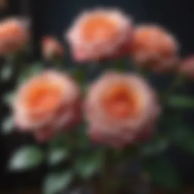 Vibrant Display of Easy Care Roses Elegant Easy Care Roses in Full Bloom