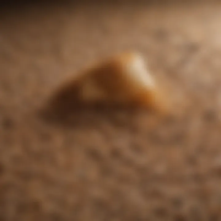 Close-up of eco-friendly cat litter granules