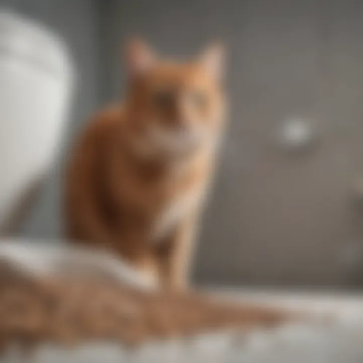 Eco-friendly materials used in toilet-safe cat litter