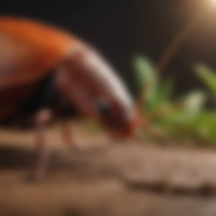 Infographic depicting cockroach life cycle and habits