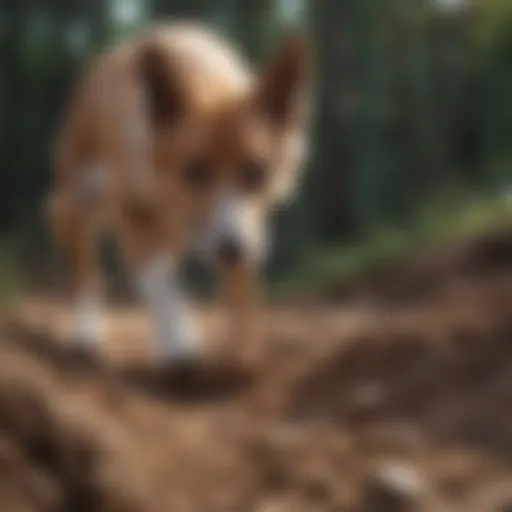 Canine digging deterrents